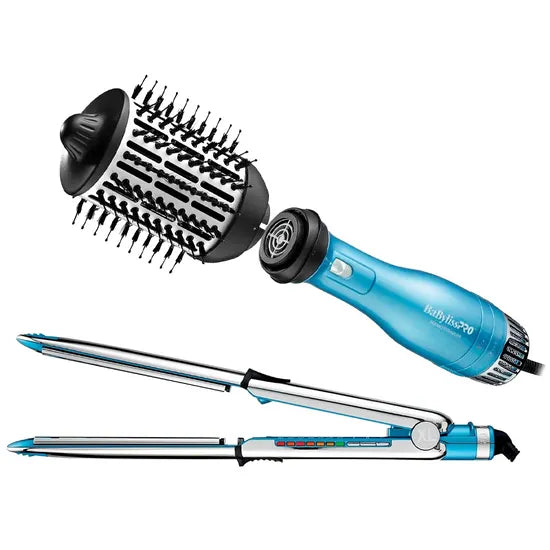KIT BABYLISS PRO PP91 PLANCHITA OPTIMA XL+CEPILLO SECADOR 2 EN 1