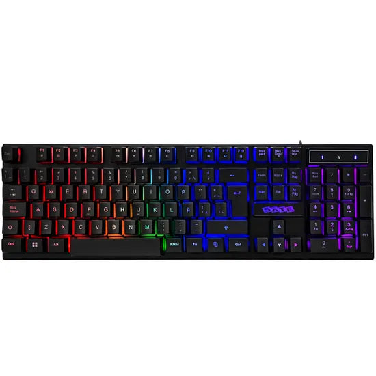 TECLADO SATELLITE AK-892 USB C/FIO RGB - BLACK ESPAÑOL Product