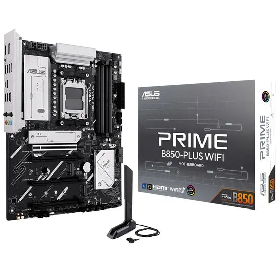 PLACA MADRE ASUS AM5 PRIME B850-PLUS WIFI HDMI/DP/USB3.2/3M.2/DDR5/ATX Product