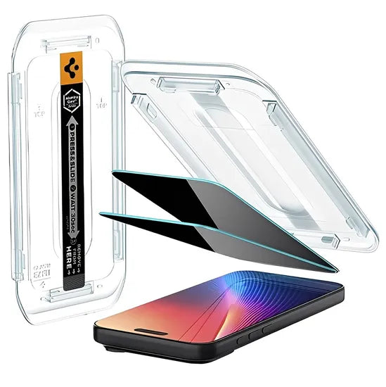 FILM VIDRIO SPIGEN PRIVACY 16/17/17PRO GLASTR EZ FIT AGL07929 (PACK 2) Product
