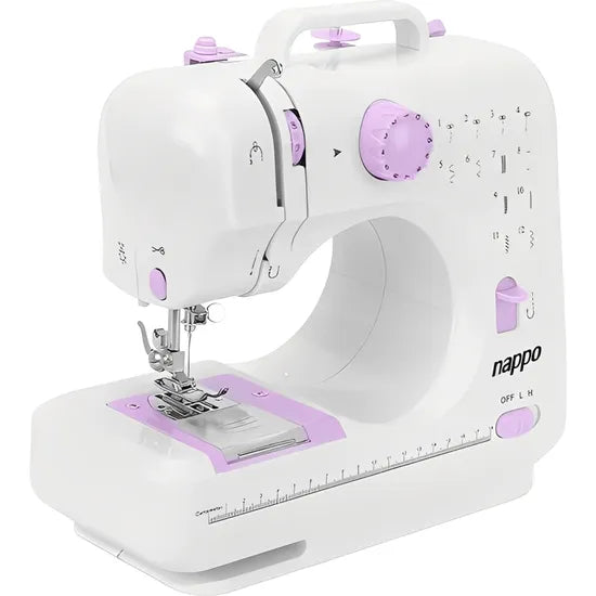 MAQUINA DE COSER PORTATIL NAPPO MULTIFUNCION NESW-284 LED/6V/AA/12 PUNTADAS