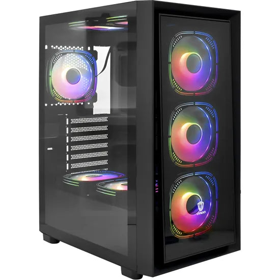 GABINETE SATELLITE GAMER K51 8 FAN E-ATX BLACK