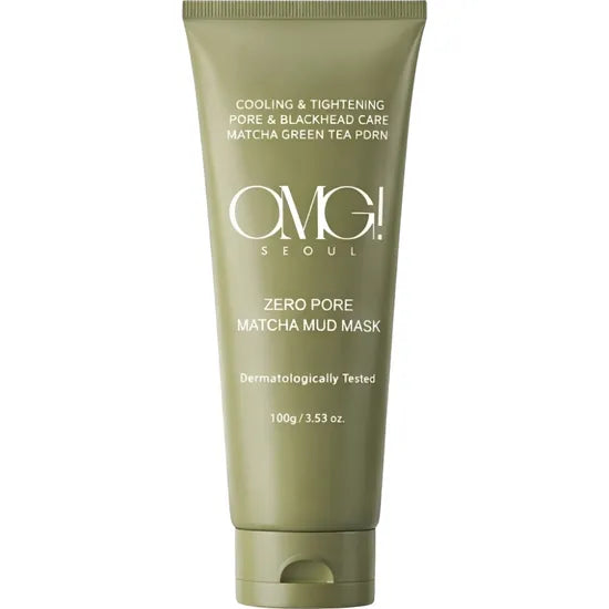 OMG ZERO PORE MATCHA MUD WRAPPING MASK 100GR