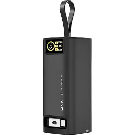 CARGADOR PORTATIL LINK-IT LINKBAT-K01-20K 20.000MAH/130W/USB-C P/STARLINK-MINI