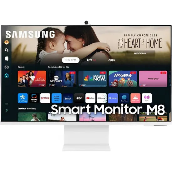 MONITOR SMART 32"" SAMSUNG M8 LS32DM801UN 4K/60HZ/4MS/10B/AJUST/WEBCAM/SPEAKER/AIRPLAY/USB-C Product