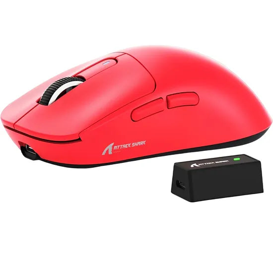 MOUSE WIRELESS ATTACK SHARK X3PRO 8K 59G/PAW3395/ERGO/26000DPI/RED Product