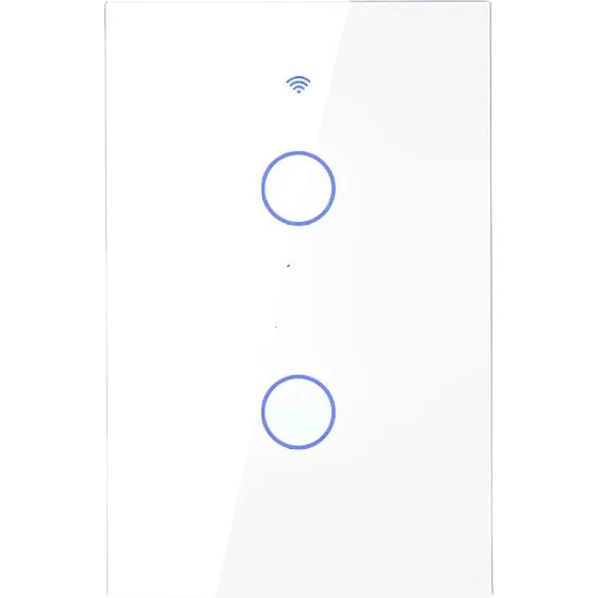 INTERRUPTOR SMART TOUCH MOES ZIGBEE ZS-US2-LN-WH 2 BOTON/ALEXA/GOOGLE/WHITE Product