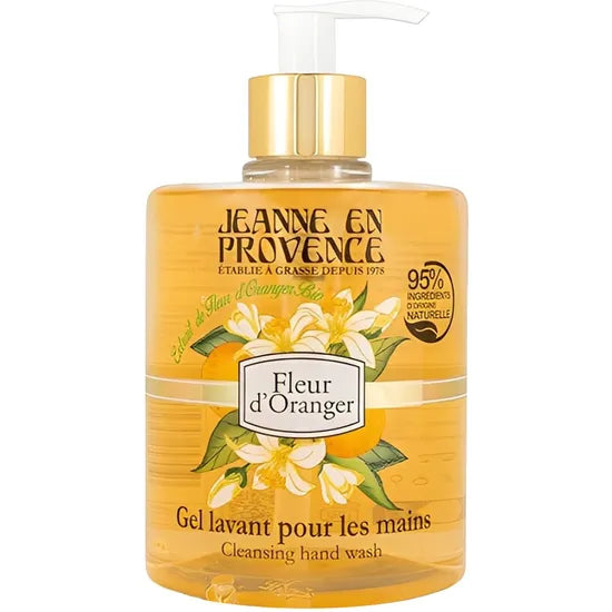 GEL LIMPIADOR MANOS JEANNE EN PROVENCE AZAHAR ORANGE BLOSSOM 500ML Product