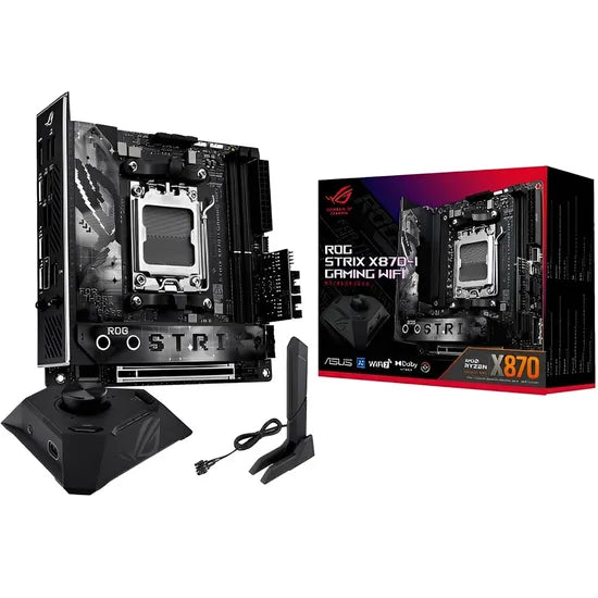 PLACA MADRE ASUS AM5 ROG STRIX X870-I GAMING WIFI HDMI/USB3.2/2M.2/DDR5/ATX Product