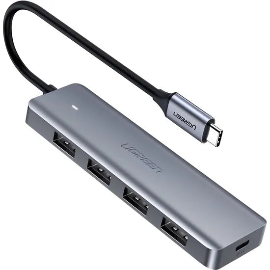 HUB USB-C 4-IN-1 UGREEN 4USB-A 3.0 SILVER PD 100W (70336) Product