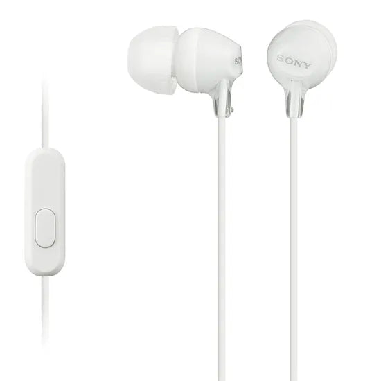 AURICULAR SONY IN-EAR MDR-EX15AP WHITE C/MIC.