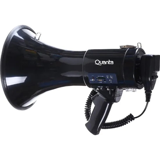 MEGAFONO QUANTA QTMER250 250W RECARGABLE/USB/SD/SIRENA BLACK Product