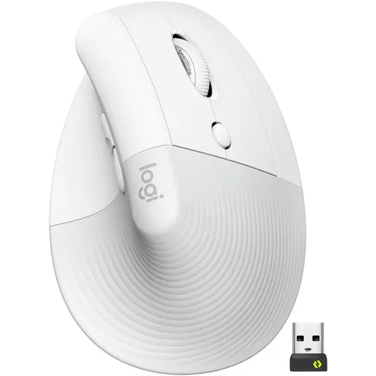 MOUSE WIRELESS BT+2.4G LOGITECH VERTICAL LIFT OFF-WHITE 910-006469 Product