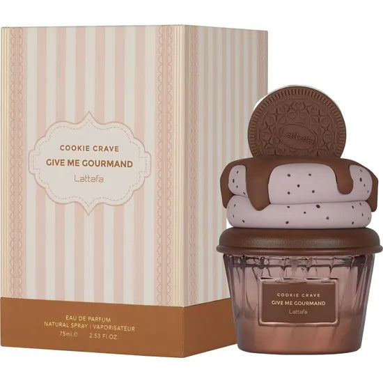 PERFUME  LATTAFA GIVE ME GOURMAND COOKIE CRAVE EDP 75ML - FEMENINO
