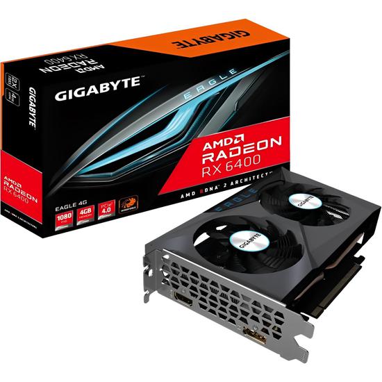 Tarjeta de vídeo Gigabyte Radeon RX 6400 Eagle 4GB GDDR6 PCI-Express