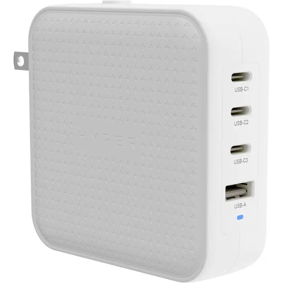 CARGADOR PARED HYPERJUICE 100W USB-C GAN TRAVEL CHARGER WITH 4 PORTS WHITE HJ1002WHWWGL Product