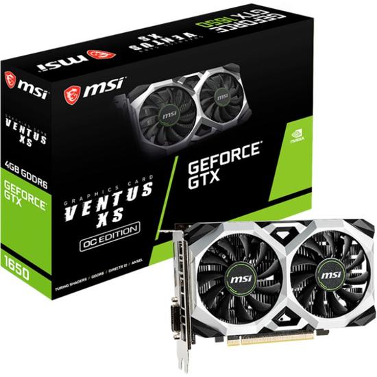 Tarjeta de vídeo MSI GeForce GTX1650 Ventus XS OCV3 4GB GDDR6 PCI-Express