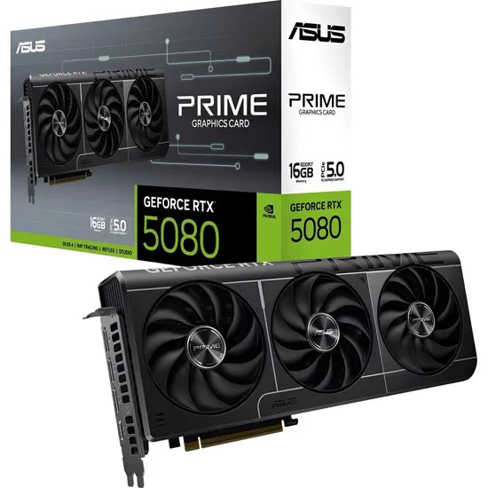 PLACA DE VIDEO ASUS RTX5080 PRIME 16GB/GDDR7/2617MHZ/3FAN