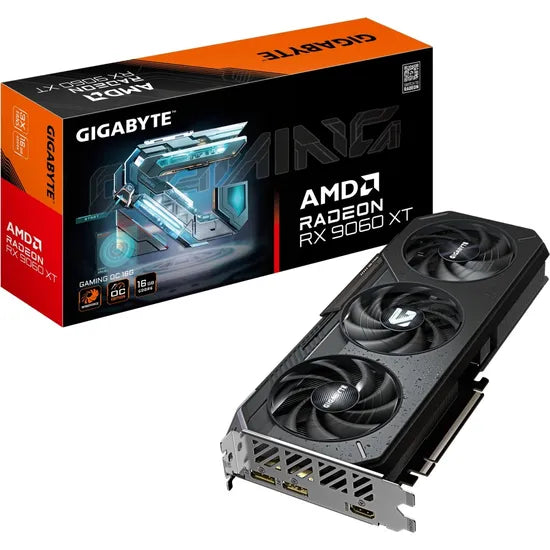 PLACA DE VIDEO GIGABYTE RADEON RX9060 XT GAMING OC 16GB/GDDR6/3320MHZ/3FAN GV-R9060XTGAMING OC-16GD