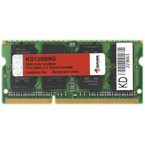 MEMORIA RAM NB DDR3 8GB/1333 KEEPDATA KD13S9/8G Product