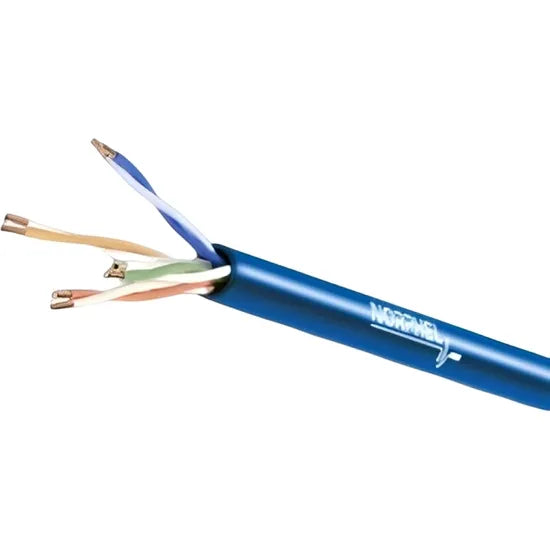 CABLE UTP NORPHEL CAT5E 4X24 AWG 100% COBRE C/SIMPLE 1000M BOBINA AZUL NP-5CSAZB1000