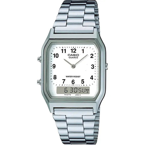 RELOJ CASIO VINTAGE AQ-230A-7BMQ SILVER Product