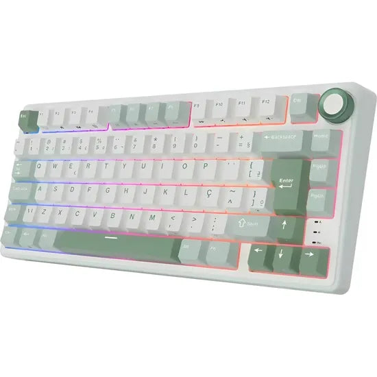 TECLADO MECANICO ROYAL KLUDGE RKR75 RGB/75%/BROWN SW(TACTILE)/PORT/SKYCYAN Product