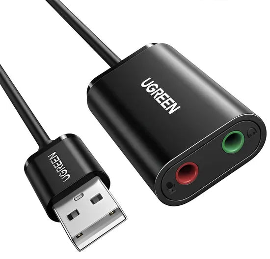 ADAP. AUDIO UGREEN USB 2.0 C/ ADAP DE SONIDO EXTERNO (30724)BLACK 1 AÑO GTA Product