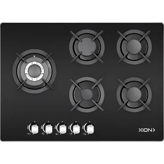 COCINA ANAFE A GAS XION XI-GH55TGL 5 HORNALLAS TEMPLADO Product