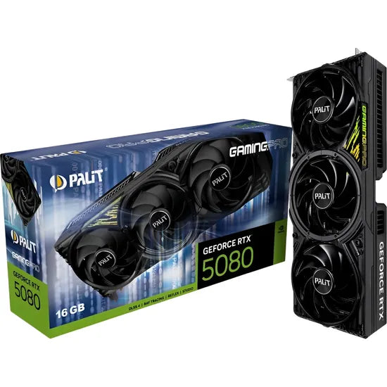 PLACA DE VIDEO PALIT RTX5080 GAMINGPRO 16GB/GDDR7/2617MHZ/3FAN NE75080019T2-GB2031A Product