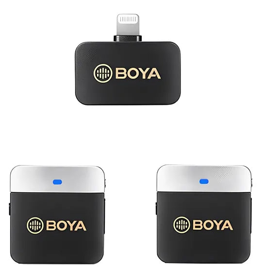 MICROFONO BOYA BY-M1V6 WIRELESS LIGHTNING (2TX+1RX)