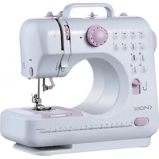 MAQUINA DE COSER XION XI-MC120 LUZ/12PATRONES/ENHEBRADOR/4XAA/BIVOLT