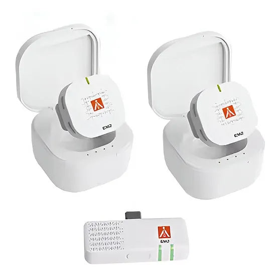 MICROFONO WIRELESS E-IMAGE EM2 (2TX + RX) USB-C Product