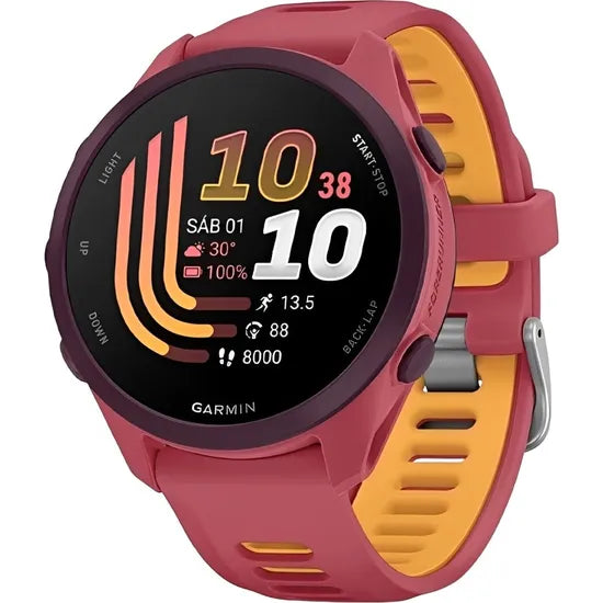 RELOJ GARMIN FORERUNNER 170 MUSIC 43MM RED PINK - RED PINK/MANGO BAND 010-03920-13