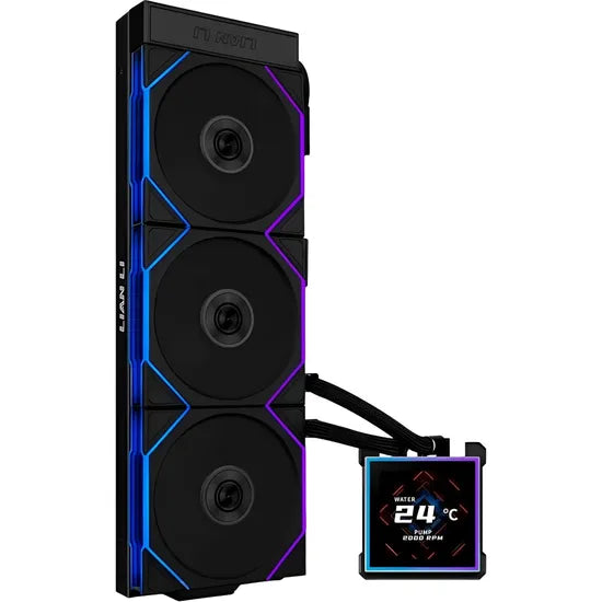 COOLER LIQUID LIAN LI HYDROSHIFT II LCD-S 360TL ARGB PANTALLA DIGITAL/3FAN/BLACK Product