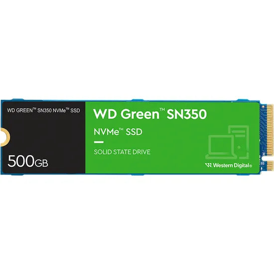 SSD 500GB M.2 NVME WD GREEN SN350 NVME PCIE GEN3X4 2400-1650MB/S WDS500G2G0C