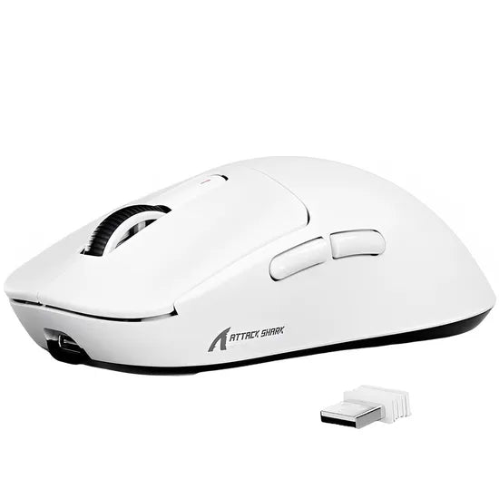 MOUSE WIRELESS ATTACK SHARK X3 1K 49G/PAW3395/ERGO/26000DPI/WHITE Product