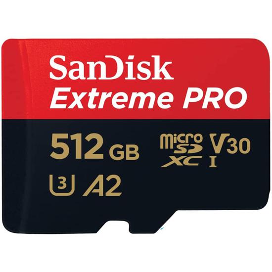 Tarjeta de memoria Sandisk Extreme Pro Micro SDXC de 512 GB