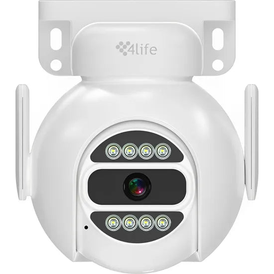 CAMARA IP 4LIFE OUTDOOR FLD8G 3ND GEN 4MP/HDR/360/NIGHT VISION/MIC/WHITE Product