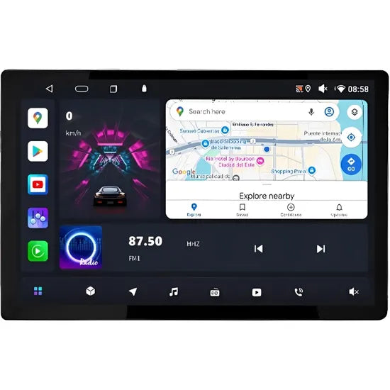 CAR AUDIO HETZER UNIVERSAL OCTA PRO 13"" CAM RE/FM/CARPLAY/ANDROID AUTO/BT 5.4/ Product