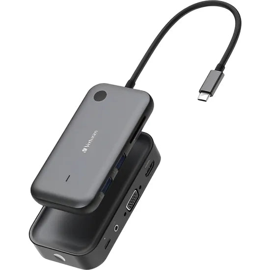 HUB WIRELESS USB-C 8-EN-1 VERBATIM WDA-0 USB-C/2 USB-A/HDMI/VGA/SD/MICRO SD/3.5MM 32146 Product
