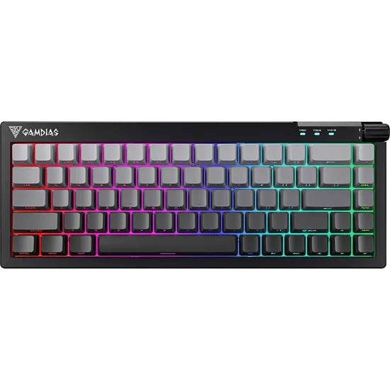 TECLADO MECANICO GAMDIAS HERMES E8 RGB 1K/65%/RED SWITCH(LINEAR)/ING/GRAY