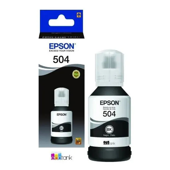 BOTELLA DE TINTA EPSON T504120 BLACK 127ML (L4150/4160/6161/6171/6191/6270/14150)