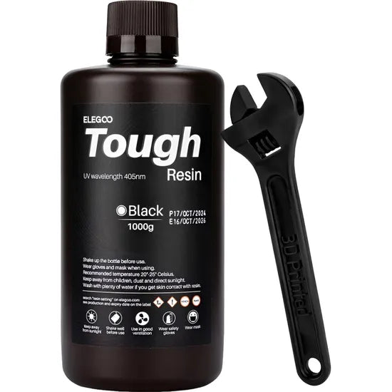RESINA P/IMPRESORA 3D ELEGOO TOUGH BLACK 1KG