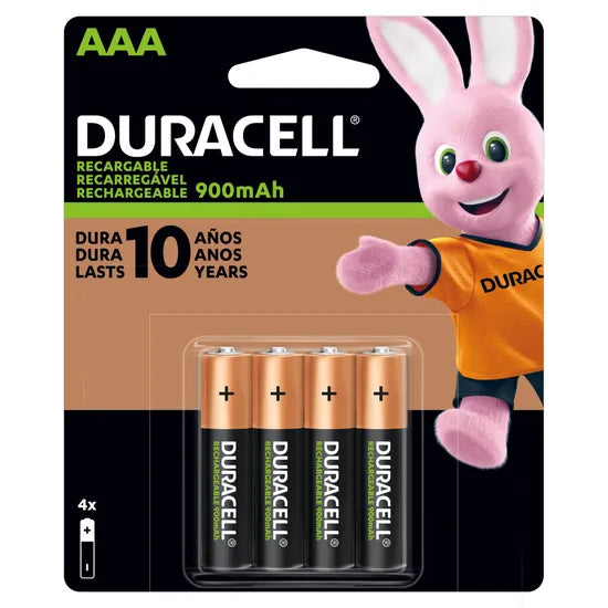 PILA RECARGABLE DURACELL AAA PACK-4 900MAH Product