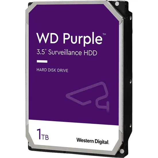 DISCO DURO 1TB INT 3.5"" SATA3 WD PURPLE SURVEILLANCE 64MB 5400RPM WD11PURZ (GTA BRASIL)