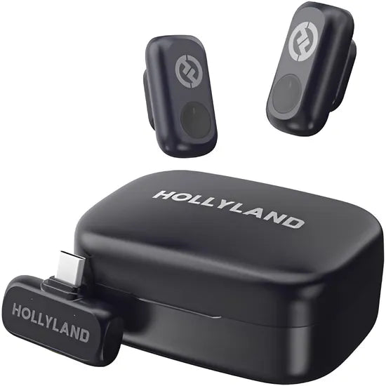 MICROFONO HOLLYLAND A1 DUO - USB-C (2TX + 1RX USB-C) - ANATEL