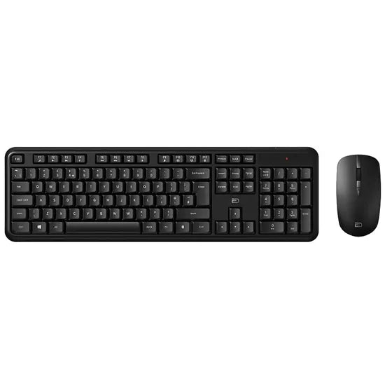 KIT TECLADO+MOUSE CUDY MK200 WIRELESS 2.4G SILENT BLACK