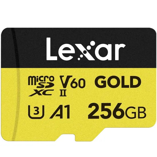 MICRO SD 256GB LEXAR PROFESSIONAL GOLD 280-180MB/S C10 (LMSGOLD256G-BNNNG)