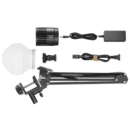 LED GODOX LITEMONS LC-30D-K1 + DISFUSOR + SOPORTE ESCRITORIO